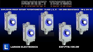 Explosion Proof Rotary Potentiometer - Class I, II, III - 10k OHM Resistance - 2W @ 30V DC