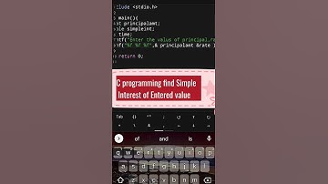 C program to calculate simple interest.#codm #education#coding#programming#c#hacker#program#ytshorts