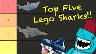 Top Five Lego Sharks!! (Shark Week Extravaganza part 1!!!)