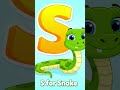 S for Snake | Alphabet Animals for Kids #shorts #foryou