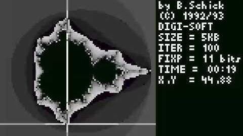 ATARI LYNX MandelBrot Demo by Bastian Schick 1996 PD MANDEL BROT