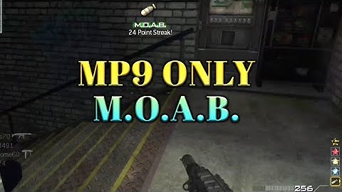 MW3  MP9 Only MOAB!!!  Secondary Pistol