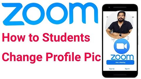 How can students Change Profile Pic on Zoom Meeting App Mobile