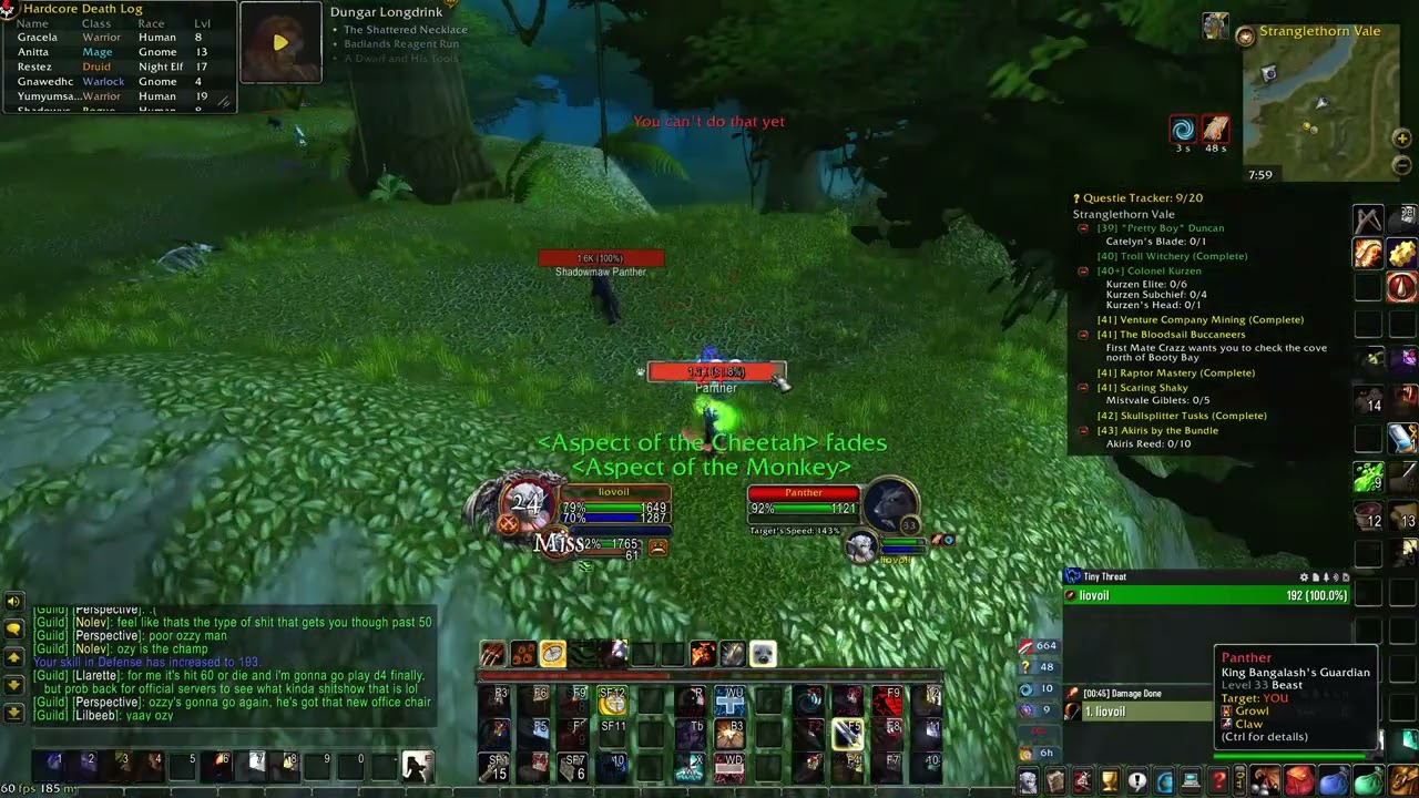 Level 43 HC Hunter King Bangalash Tame