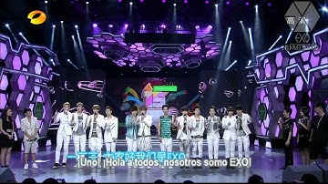 HD EXO Happy Camp [Esp Subs] Part 1/2 HISTORY + TWO MOONS live [120721]