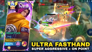 LING ULTRA FASTHAND DESTROYS ENEMY - BEST LING ROTATION IN HIGH RANK - Ling Gameplay Mobile Legends