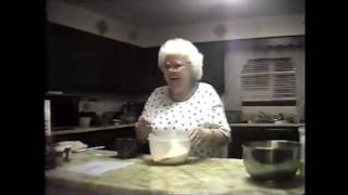 Granny Sizemore Making Stack Cake