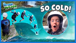 Kids JUNGLE adventure CHALLENGE! Canyon jumping with River, Wilder & Archer screenshot 5