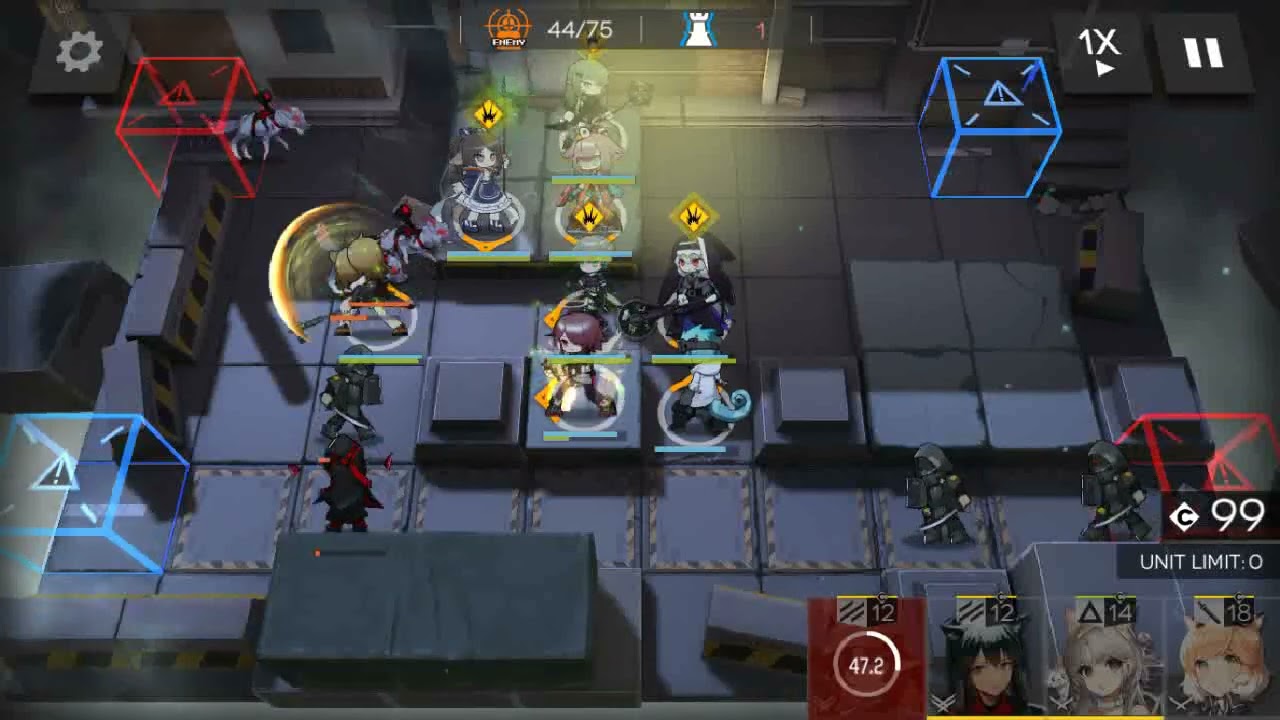 [Arknight CC Trainig Ground] Lugmen Outskrit Barren Plaza Risk 4