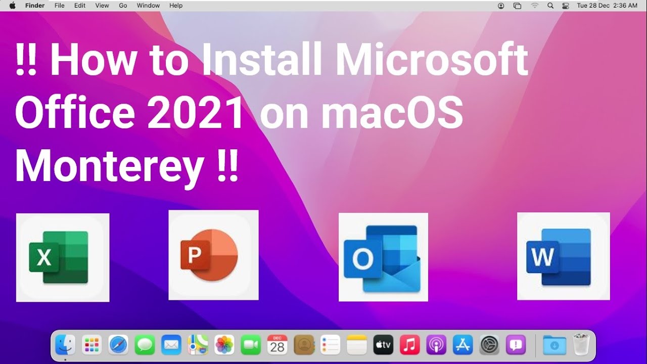 How to Install Microsoft Office 2021 on macOS Monterey !!