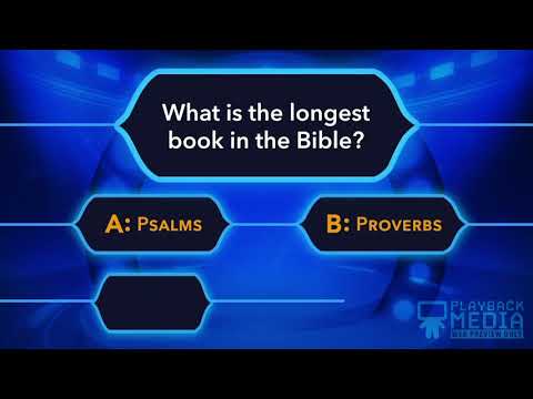 Video: Bībeles Trivia Viktorīna