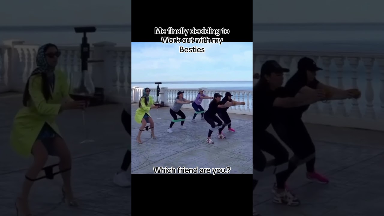 Working out with besties. 