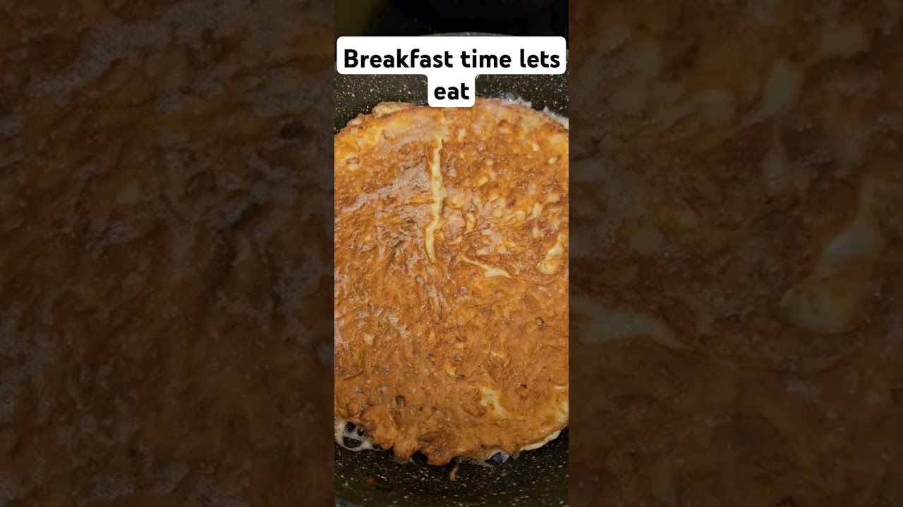 salad Israeli and scramble egg for breakfast 