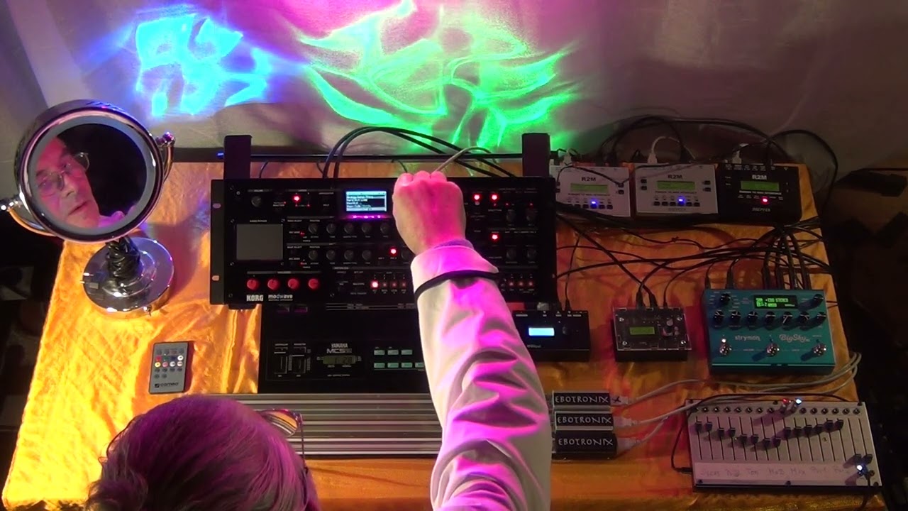 Korg Modwave MK 2 Module with Strymon Big Sky MX