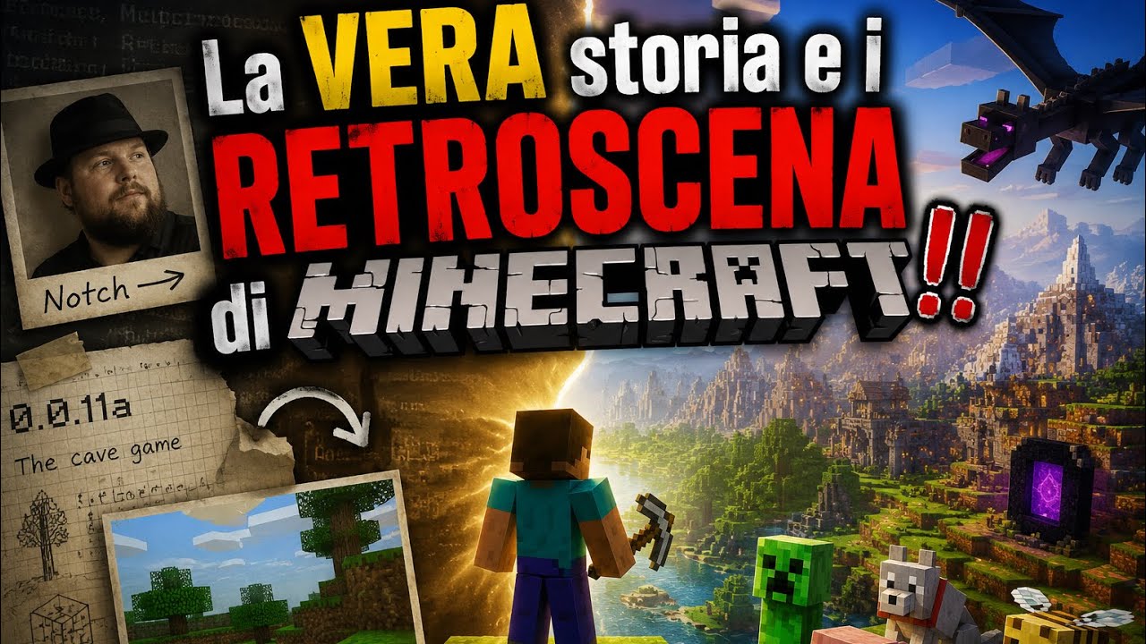 La VERA storia e i RETROSCENA di Minecraft!!