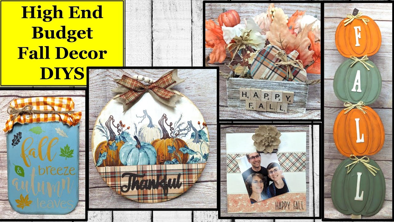 HIGH END BUDGET FALL DECOR DIYS | Dollar Tree DIY | Magnolia Design Co ...