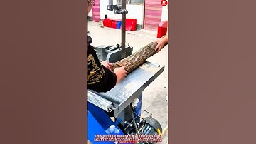 Log Cutting Work – Portable Bandsaw Machine 320 mm Capacity #work