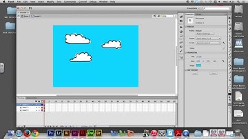 Project 03/05 - Creating a CLOUDS animation in Adobe Flash