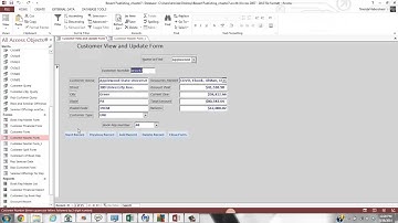 Adding a Command Button in Access