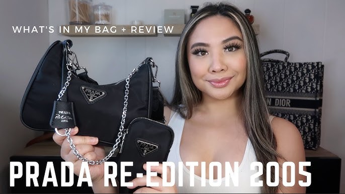 PRADA RE-EDITION 2005 NYLON BAG – UNBOXING, WHAT FITS, MOD SHOTS