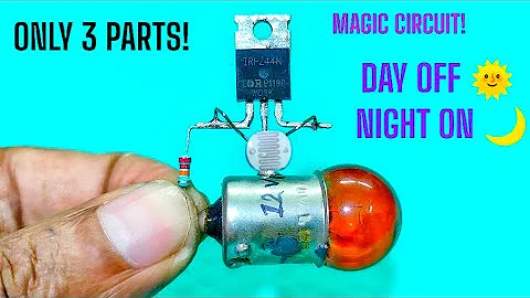Automatic Street Light Circuit Using LDR and Mosfet | Simple DIY Project