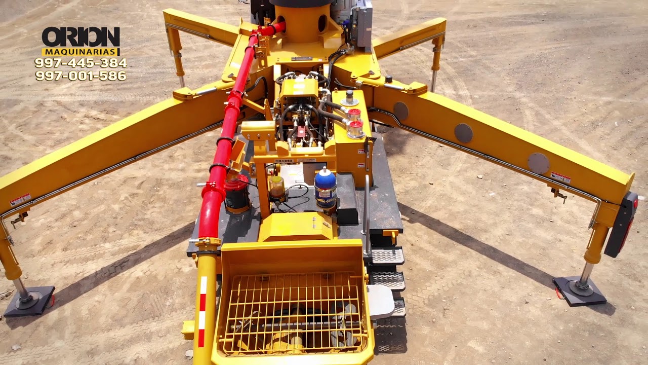 PRESENTACION DE BOMBA DE CONCRETO TELESCOPICA  HB37V  XCMG-SCHWING