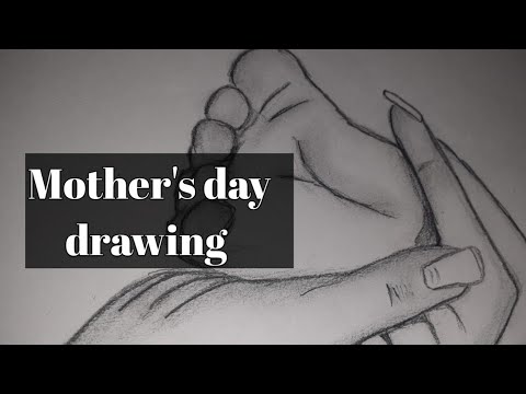 how-to-draw-baby-foot-in-mother-hand-image-with-pencil-||-easy-mother's-day-drawing-for-beginners