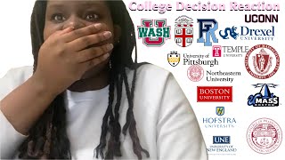 COLLEGE DECISION REACTION 2022! (ivies, northeastern, wash u, Boston u, and many more)