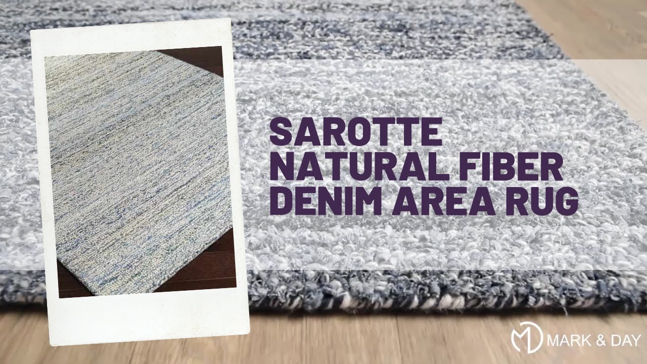 Sarotte Natural Fiber Denim Area Rug