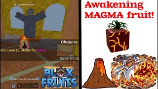 Blox fruits, One minute Magma Awakening showcase - BiliBili