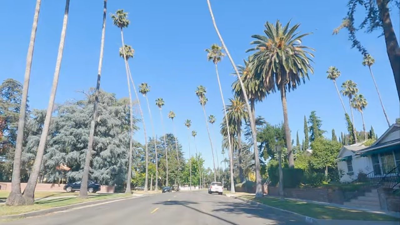Eagle Rock Streets: A drive through LA's neighborhoods! [4k]