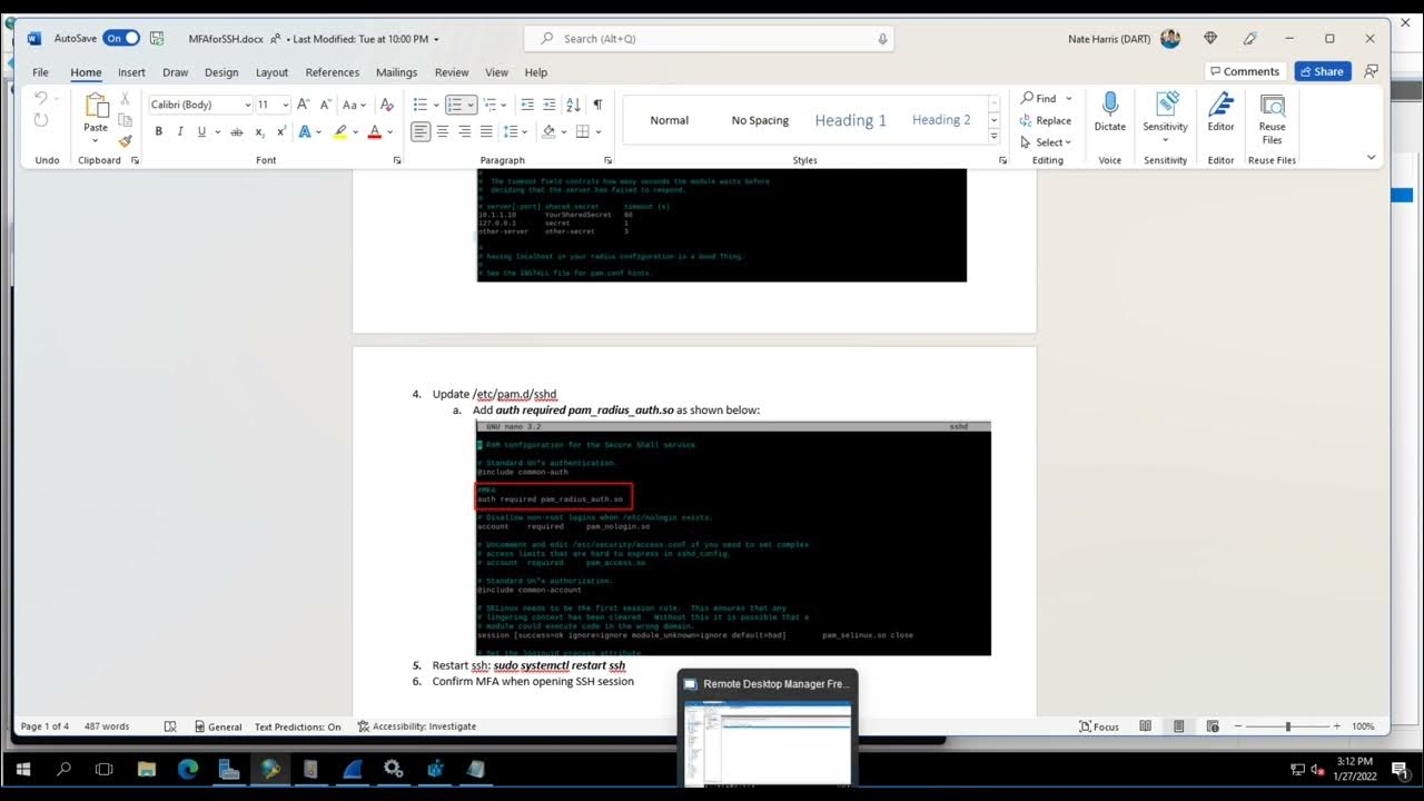 Azure MFA for SSH using NPS/MFA Extension YouTube