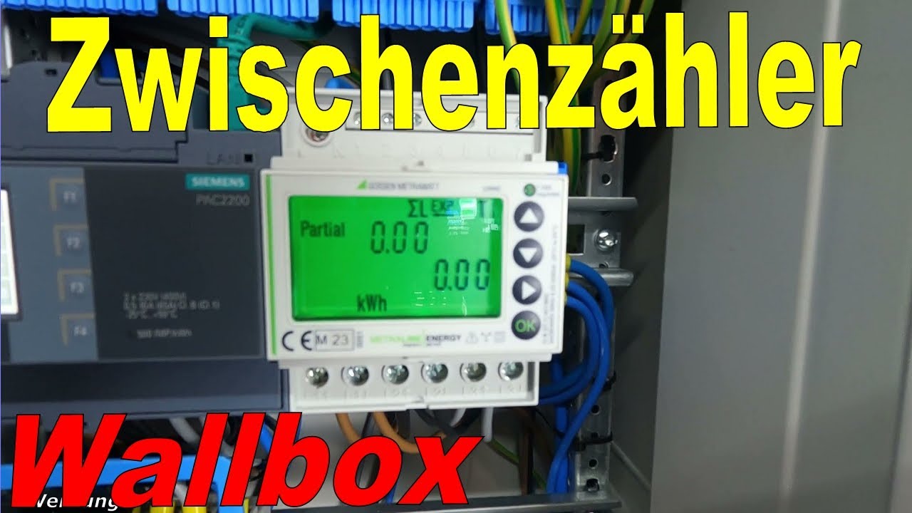FI und Sicherung für Wallbox verdrahten 👍 Zwischenzähler nachrüsten