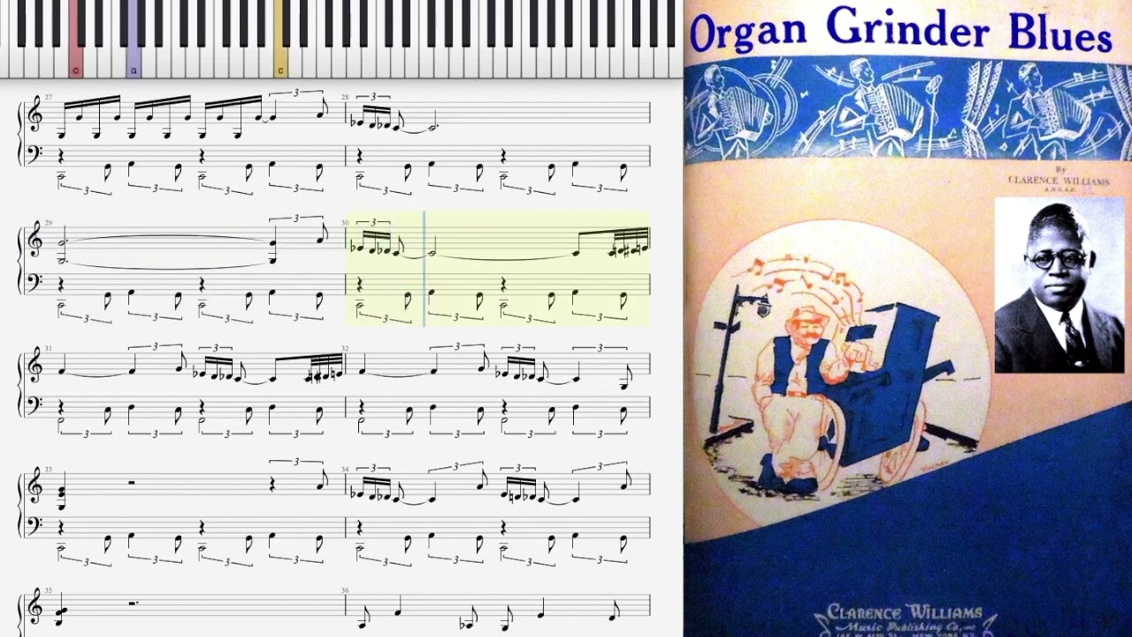 Organ Grinder Blues by Clarence Williams (1928, Blues piano)