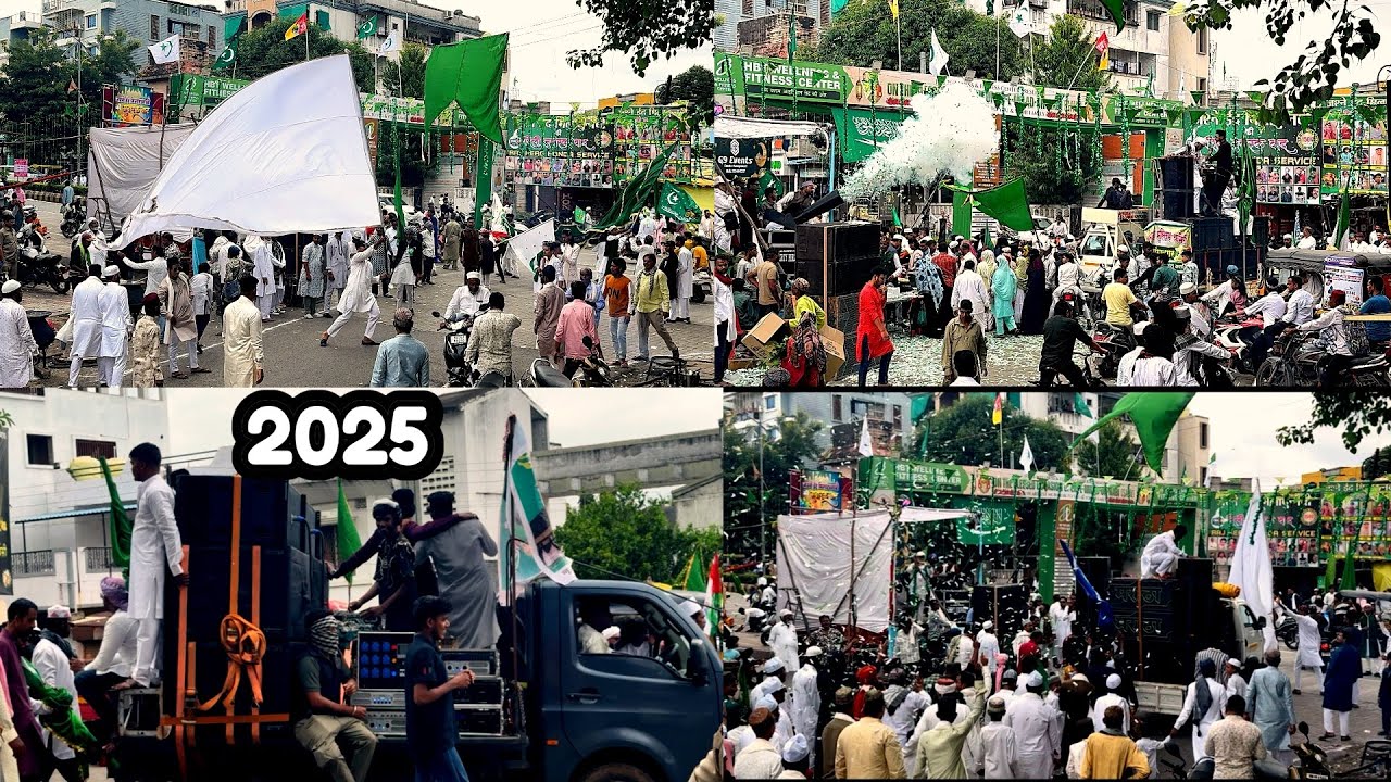 eidmiladunnabi eid juloos , eid mubarak , eid 2025 , nagpur eid juloos 2025 eid a milad 