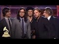 Kings of Leon accepting the GRAMMY for Record of the Year at the 52nd GRAMMY Awards | GRAMMYs