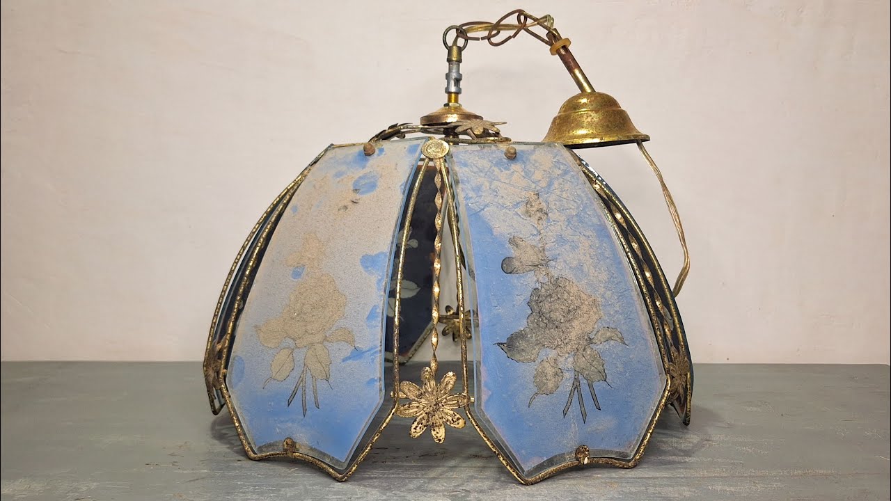 Реставрация подвесного светильника - видео реставрации