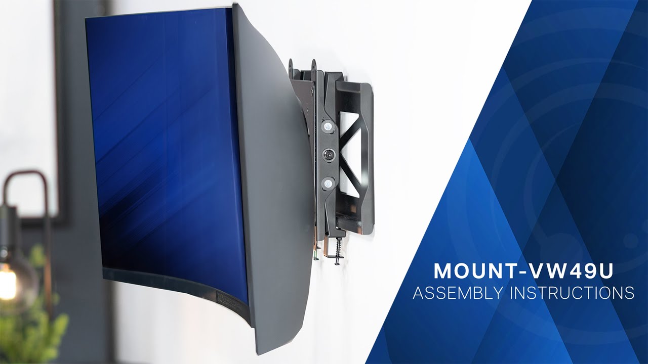 MOUNT-VW49U Low Profile Ultrawide Monitor Wall Mount Assembly by VIVO