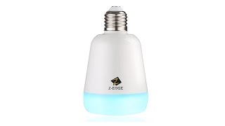 Z-Edge Color Changing Bluetooth LED Light Bulb and Speaker