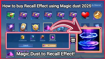 How to buy Recall Effect using magic dust 2025 Mobile Legends