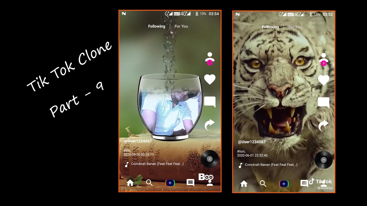TikTok Clone - 9 (Following Page) | Android Studio Tutorial - YouTube