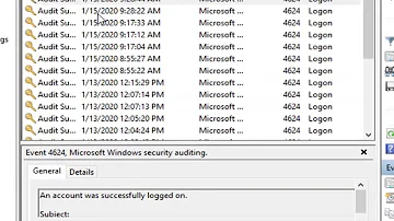 Como saber o motivo do desligamento do PC log?