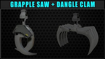 Dangle Grapple Saw + Dangle Clam 🧰 Logging Mods 2019 🧰 ✔ Farming Simulator ✔ FDR Logging
