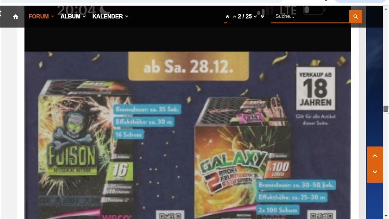 Aldi Nord Feuerwerk Prospekt Preise Silvester 2024 2025 Vorfreude
