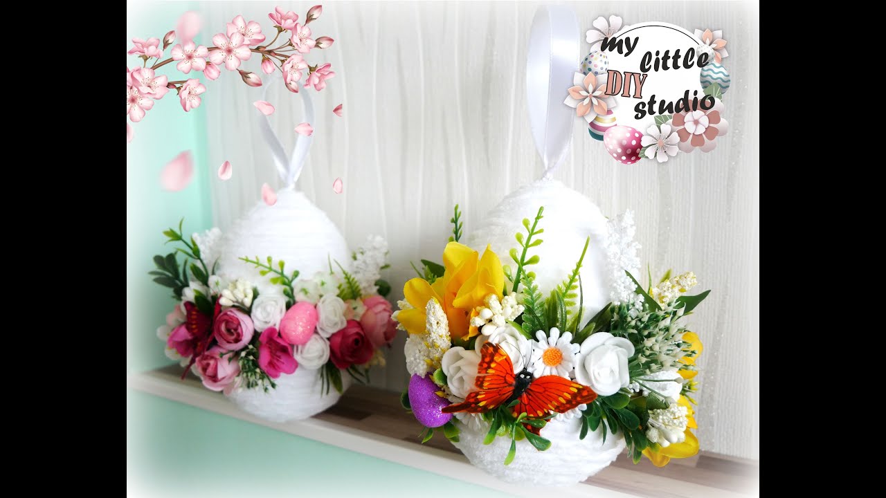 Jajko wielkanocne z kwiatami/Ester egg/DIY