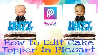 How to Edit Cake Topper in PicsArt screenshot 4
