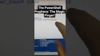 The PowerShell Prophecy: The Magic Finger! #fypシ