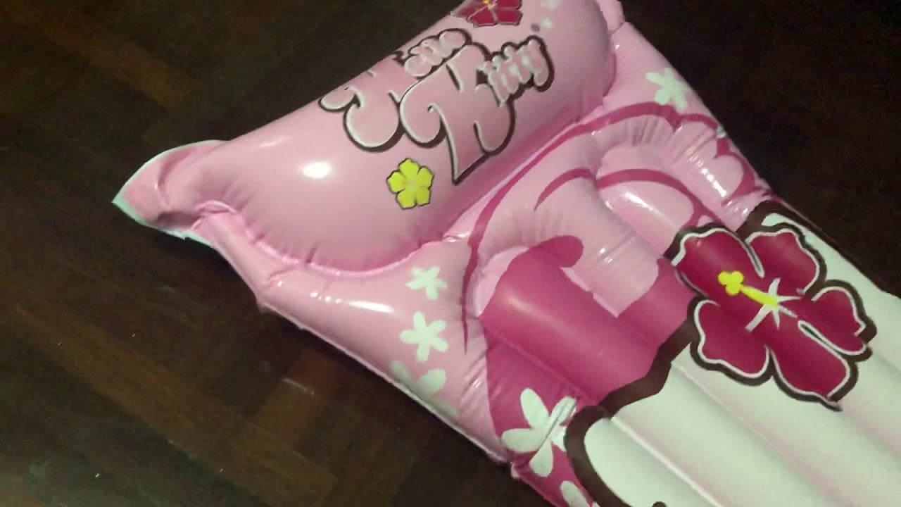 My hello  Kitty  air mattress  YouTube