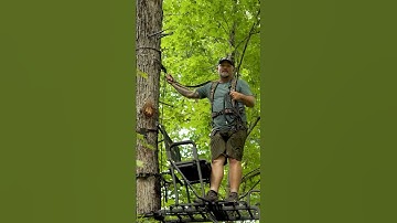 Always use a safety harness no matter if you are doing last minute maintenance or if you are hunting