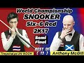 Thepchaiya unnooh vs anthony mcgill  six6 red world championship snooker  2k17 semi final 